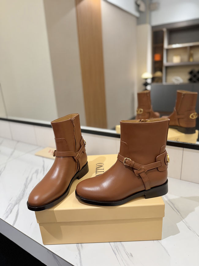Valentino LOGO cowhide ankle boots S0QN8-5 Valentino LOGO cowhide ankle boots S0QN8-5
