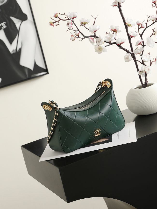 CHANEL Hobo Bag AS6640 green CHANEL Hobo Bag AS6640 green