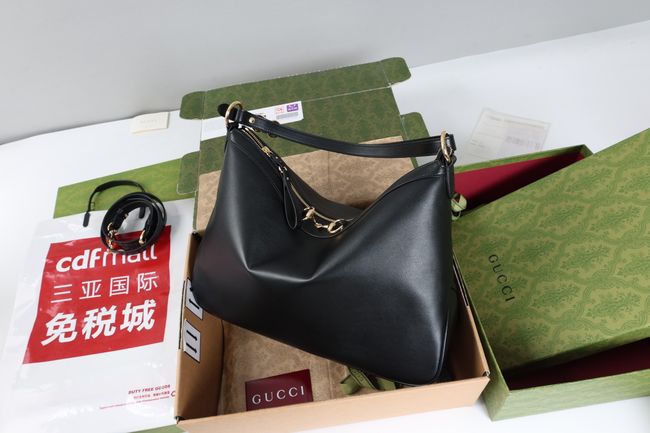 Gucci Starlet large shoulder bag soft leather A00CI2 black