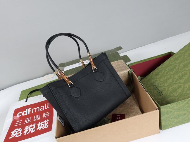 Gucci Bamboo Tote medium bag A005YB black
