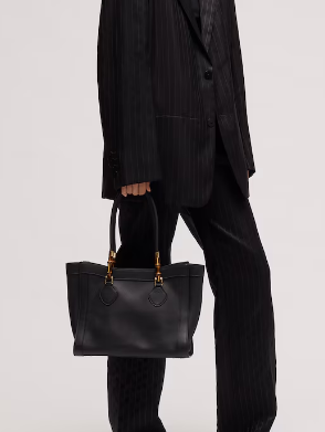 Gucci Bamboo Tote medium bag A005YB black
