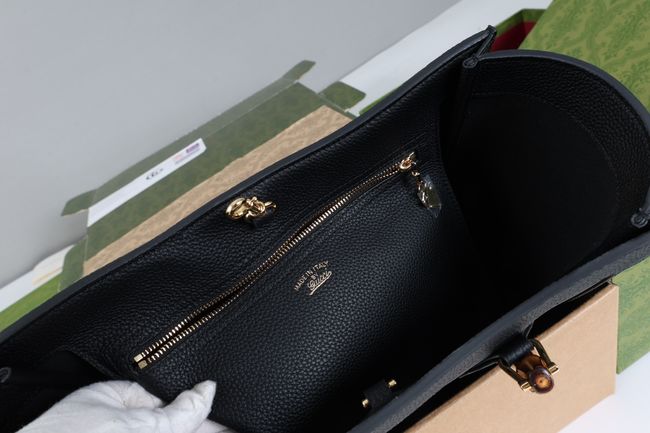 Gucci Bamboo Tote medium bag A005YB black