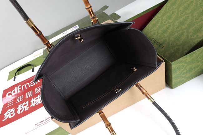 Gucci Bamboo Tote medium bag A005YB gray Gucci Bamboo Tote medium bag A005YB gray