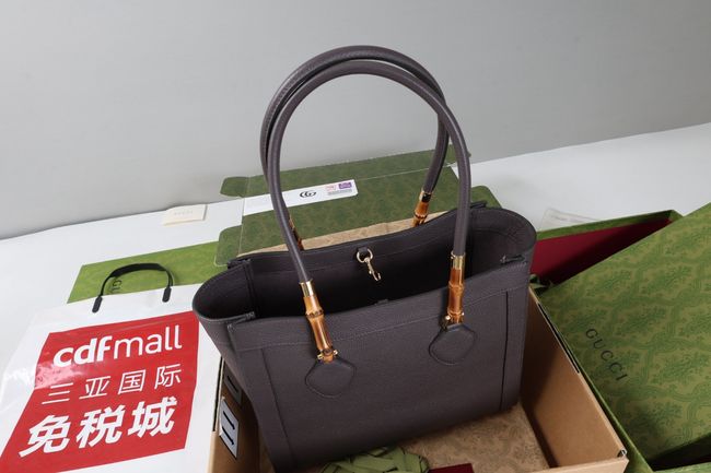 Gucci Bamboo Tote medium bag A005YB gray Gucci Bamboo Tote medium bag A005YB gray