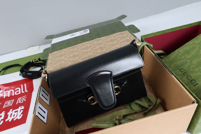 Gucci Horsebit Duomo medium top handle bag A006N6 black