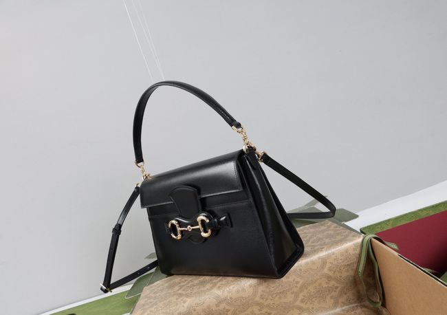 Gucci Horsebit Duomo medium top handle bag A006N6 black