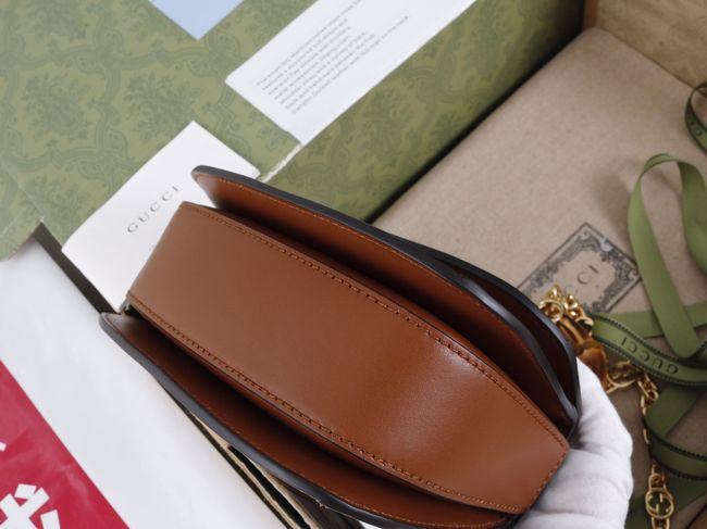 Gucci embroidered small tote bag 735116 brown Gucci embroidered small tote bag 735116 brown