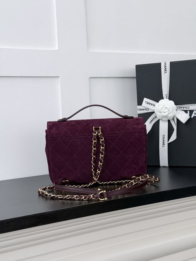 Chanel Backpack AS6465 Burgundy Chanel Backpack AS6465 Burgundy