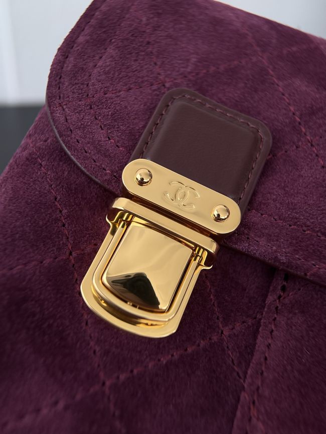 Chanel Backpack AS6465 Burgundy Chanel Backpack AS6465 Burgundy