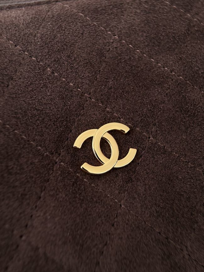 CHANEL Hobo Bag Suede AS5322 dark brown CHANEL Hobo Bag Suede AS5322 dark brown