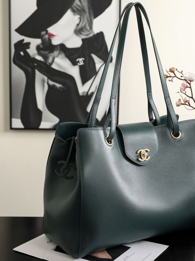 Chanel Shopping Bag AS6242 dark green Chanel Shopping Bag AS6242 dark green
