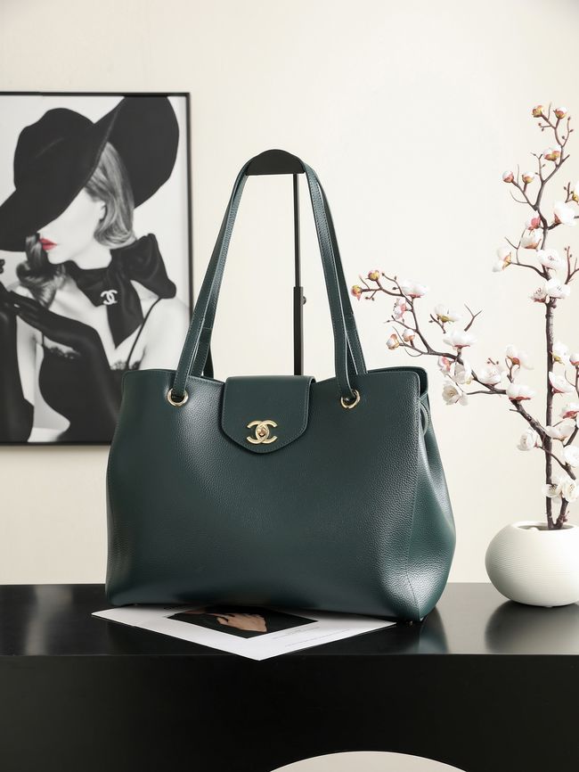 Chanel Shopping Bag AS6242 dark green Chanel Shopping Bag AS6242 dark green
