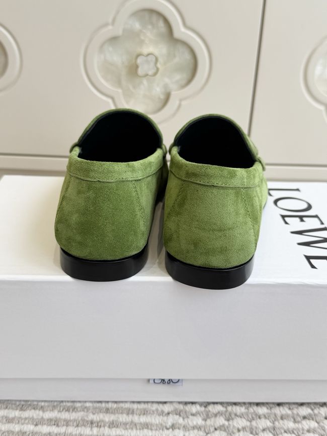 Loewe Suede cowhide Double L loafers VL290-1