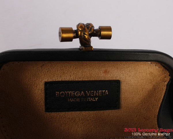 Bottega Veneta Intrecciato Silk Stretch Knot Clutches BV8615 Black Bottega Veneta Intrecciato Silk Stretch Knot Clutches BV8615 Black