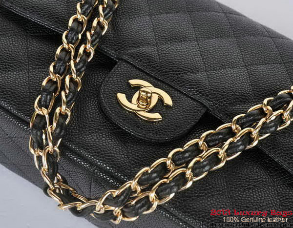 Chanel Jumbo Quilted Classic Cannage Patterns Flap Bag A58600 Black Gold Chanel Jumbo Quilted Classic Cannage Patterns Flap Bag A58600 Black Gold